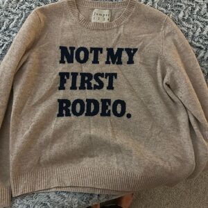Jumper 1234 Beige Sweater - Not My First Rodeo